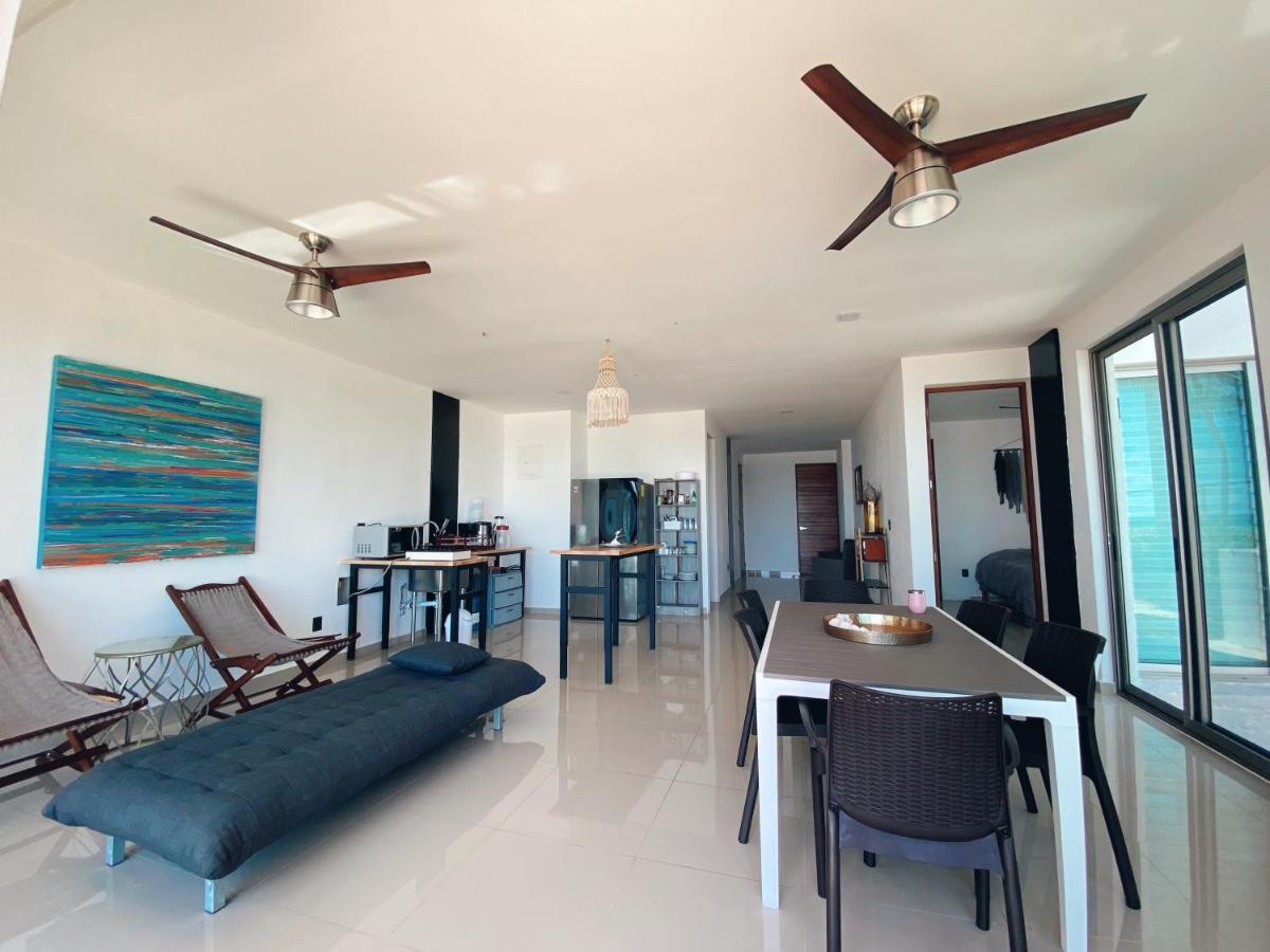 Angelina 28 Beachfront And Family Apartments - Modern And Relaxing Long Stays - 20 Min From Cancun Airport Puerto Morelos Exterior foto
