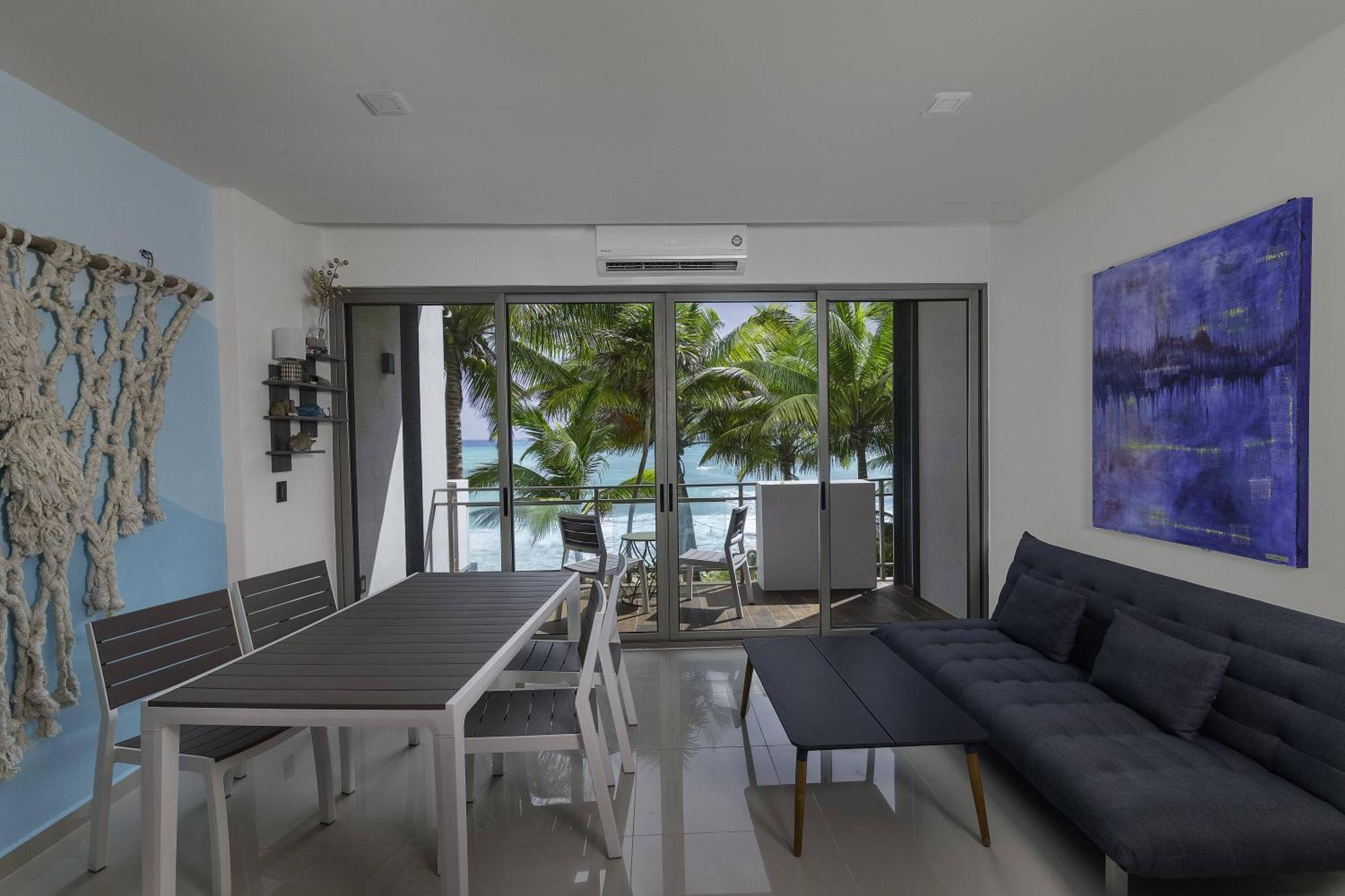 Angelina 28 Beachfront And Family Apartments - Modern And Relaxing Long Stays - 20 Min From Cancun Airport Puerto Morelos Exterior foto