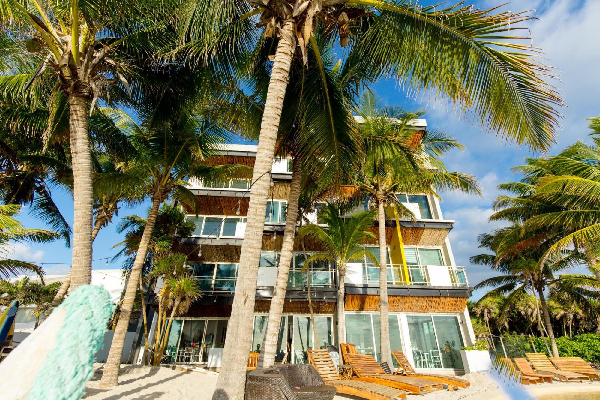 Angelina 28 Beachfront And Family Apartments - Modern And Relaxing Long Stays - 20 Min From Cancun Airport Puerto Morelos Exterior foto